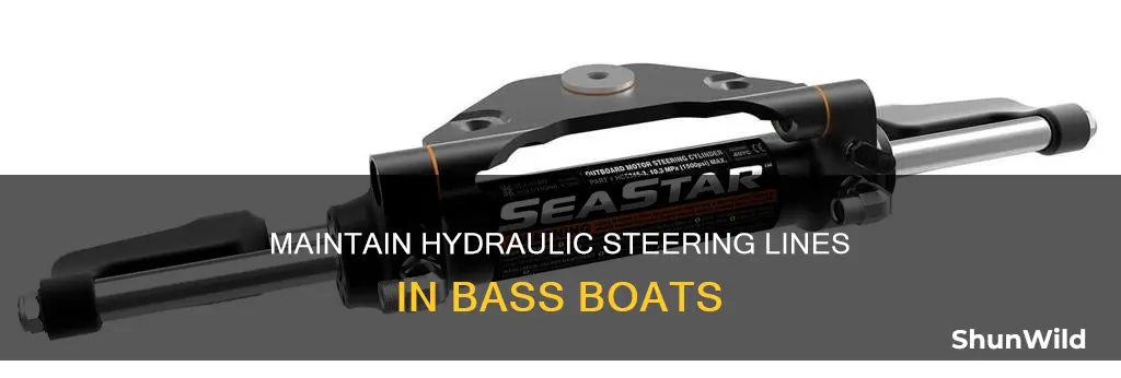 how to work on bass boat highdrolick steering lines
