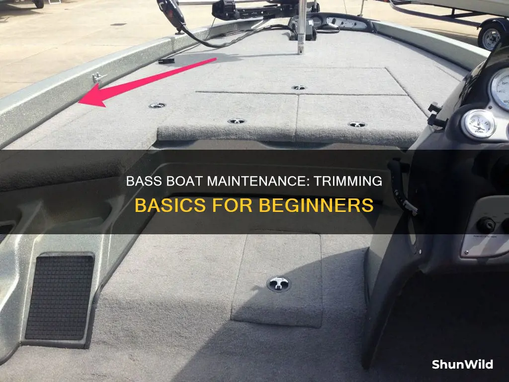 how to work trim on a bass boat