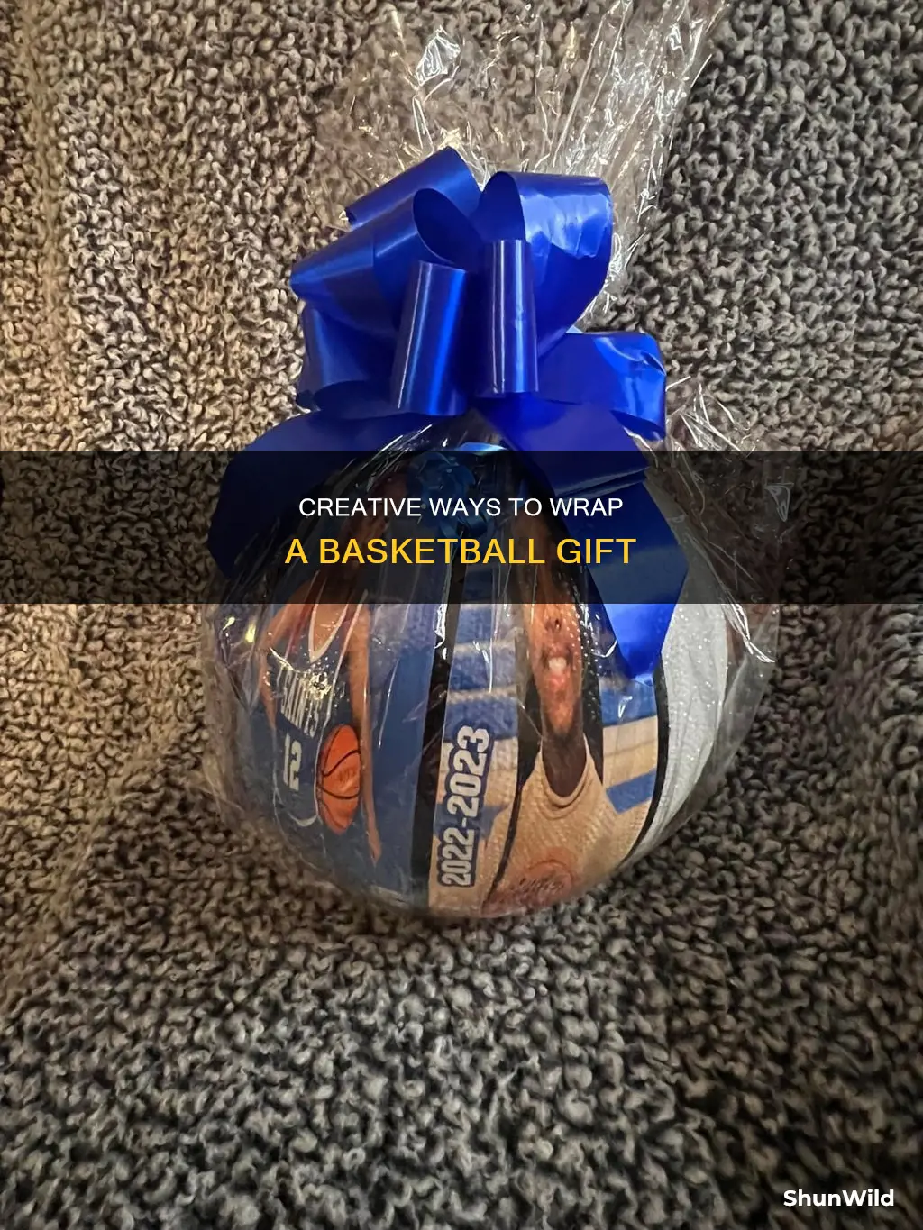 how to wrap a basketball as a present