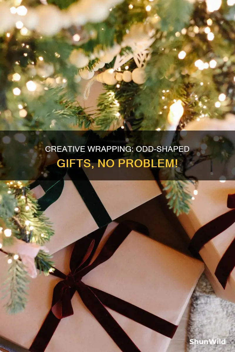 how to wrap a basketball or other odd shaped gifts
