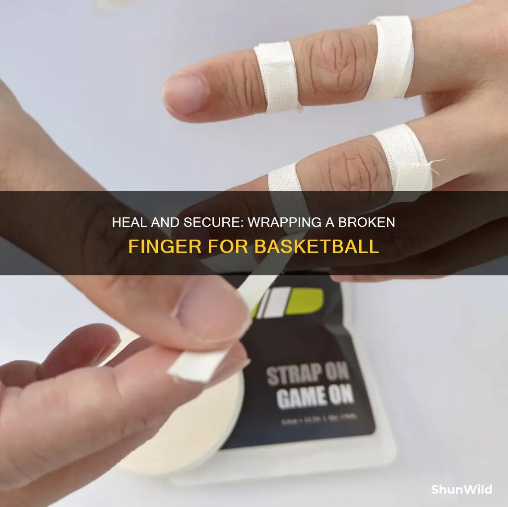 how to wrap a broken finger for basketball