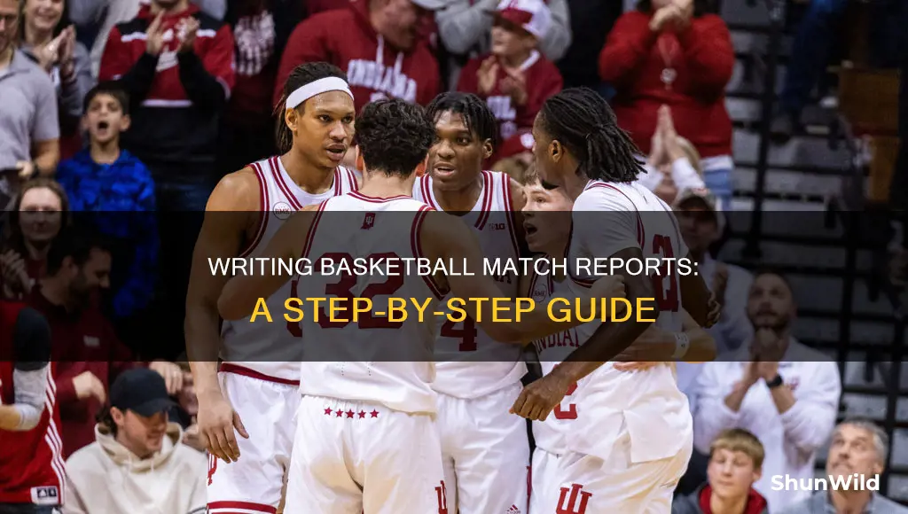 how to write a basketball match report