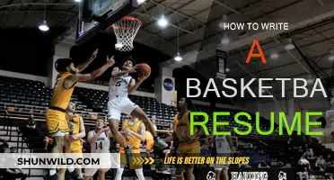 Crafting a Basketball Resume: Tips for Success