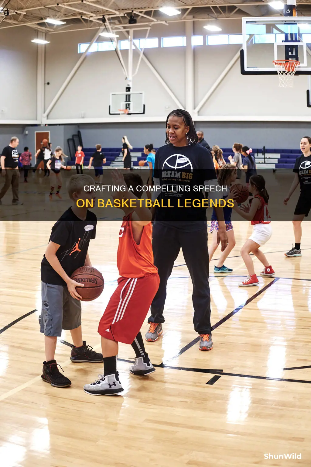 how to write a speech about a famous basketball
