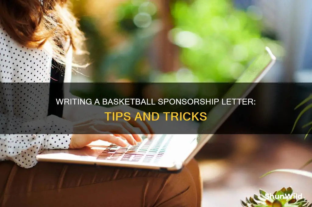 how to write a sponsorship letter for basketball