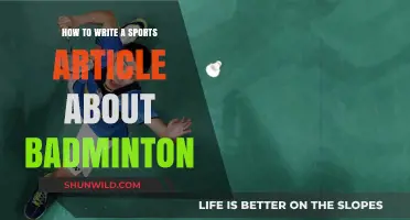 Badminton Storytelling: Crafting Compelling Match Reports