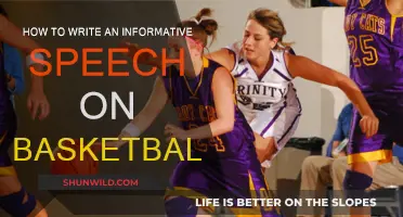 Writing an Informative Basketball Speech: A Guide