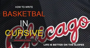 Mastering Cursive: Basketball's Artistic Signature