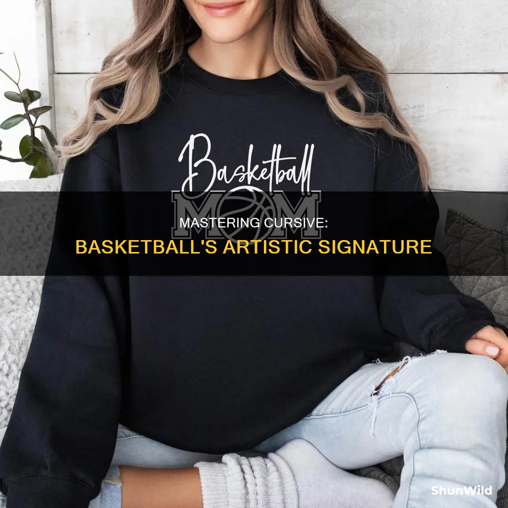how to write basketball in cursive