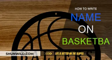 Customizing Your Basketball: Writing Your Name