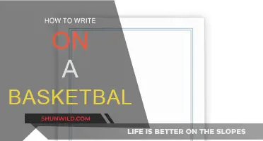 Personalizing Your Basketball: A Guide to Writing on It