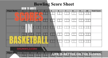 Writing Basketball Scores: A Beginner's Guide to Scorekeeping
