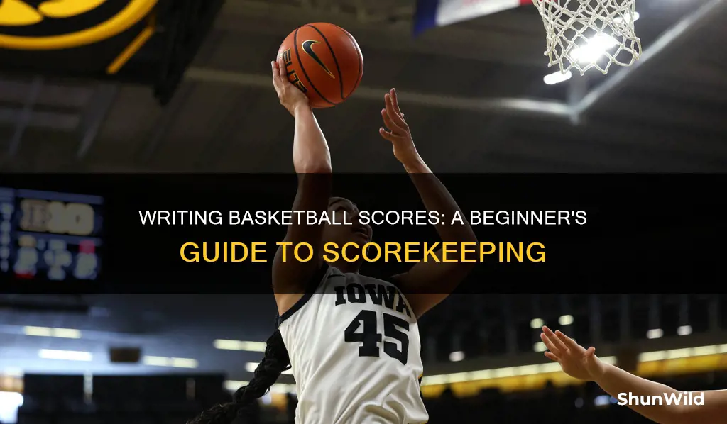 how to write scores in basketball