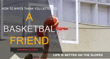 Writing a Thank You to Your Basketball Buddy
