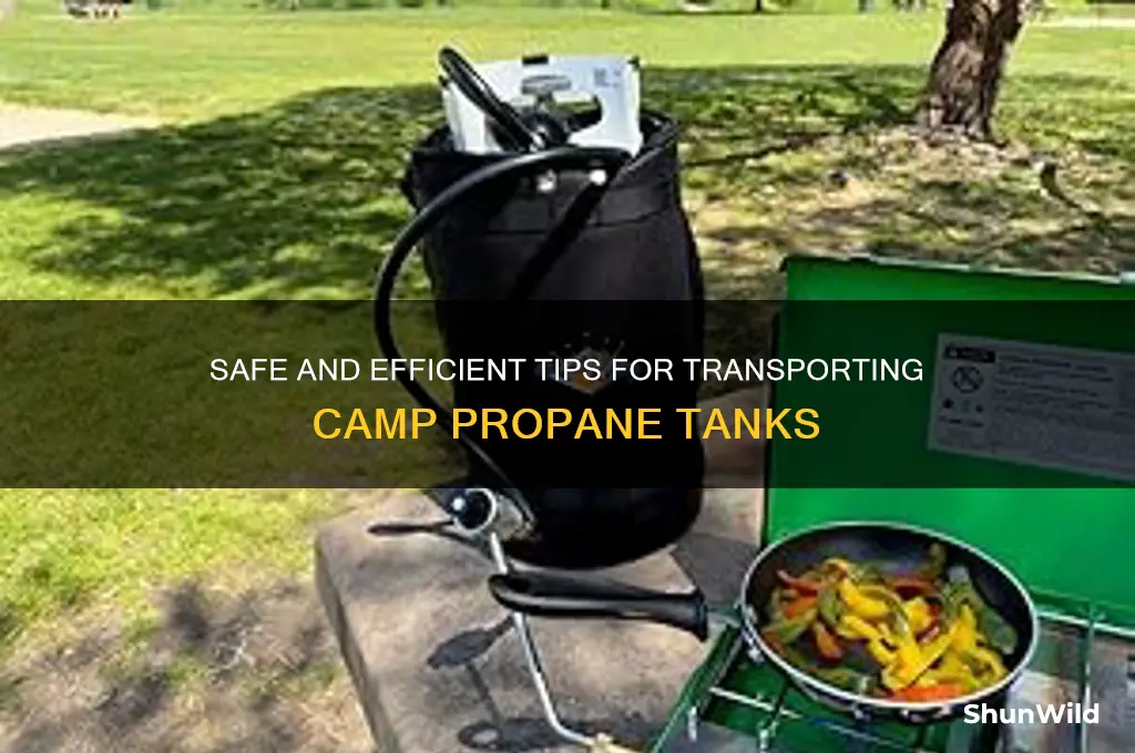 how to yrtansport camp propane