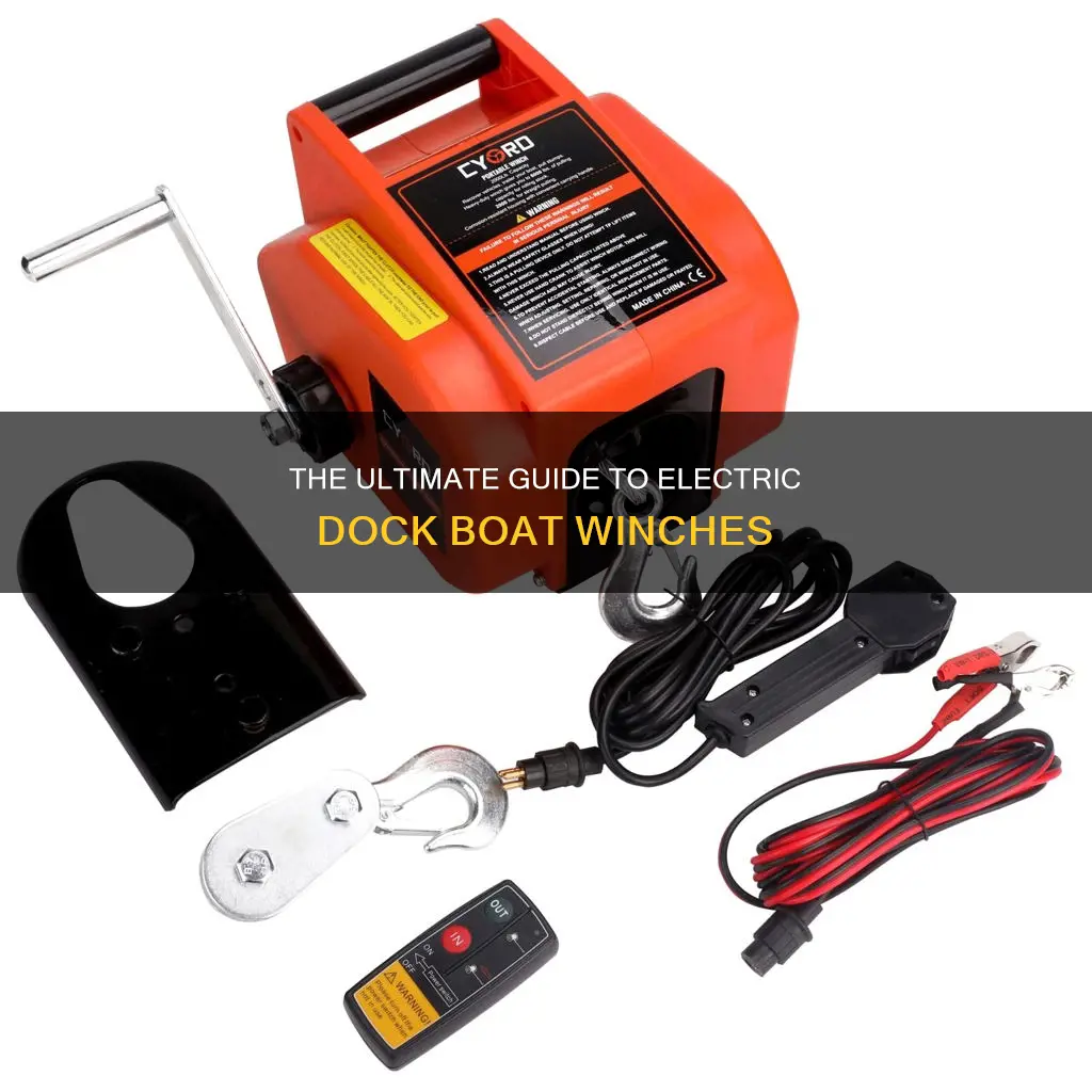 how touse electric dock boat winch