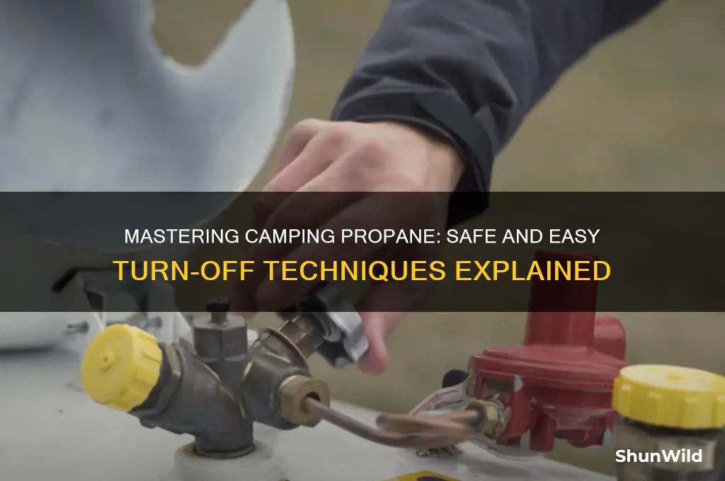 how turn of camping propane