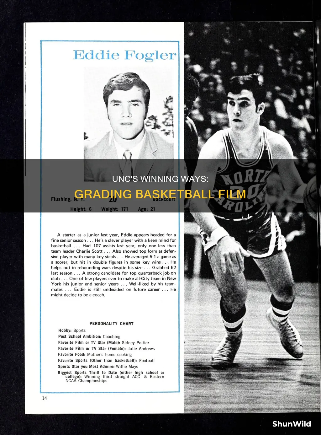 how unc grades basketball film