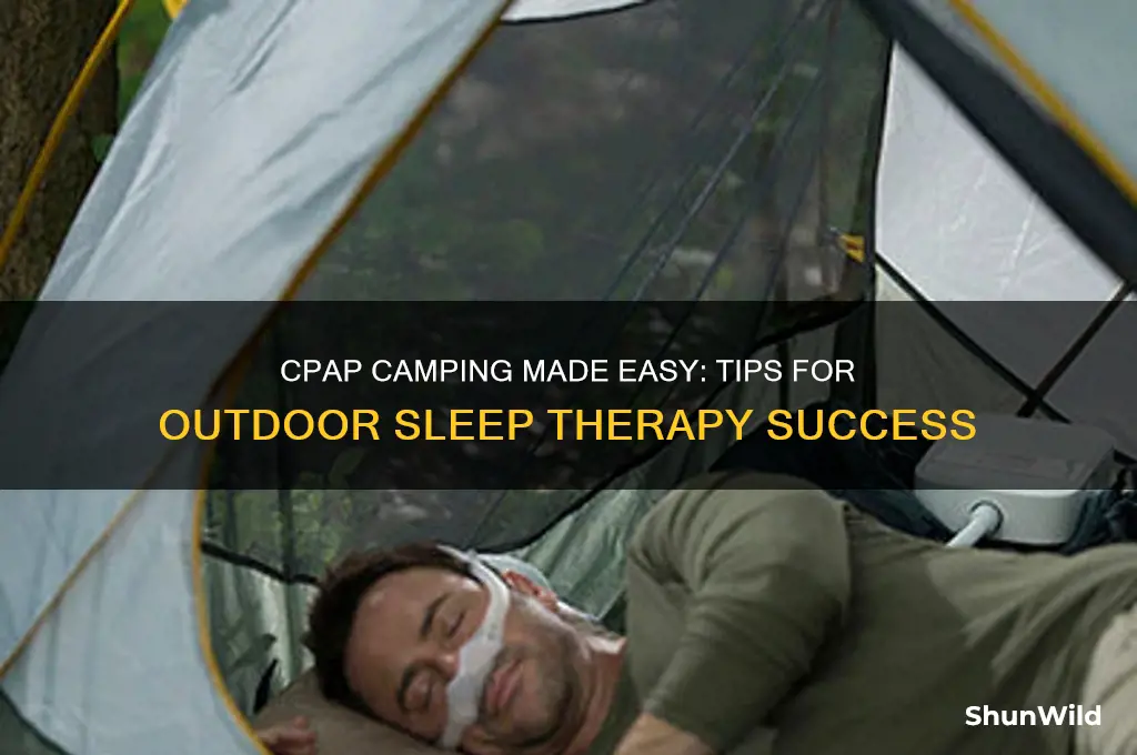 how use cpap camping