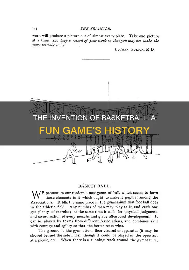 how was basketball invented for kids