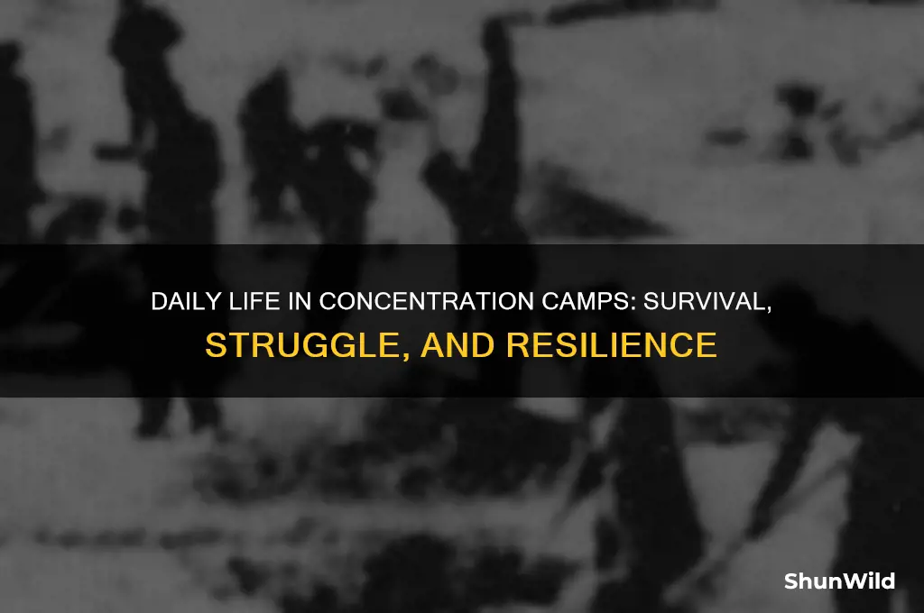 how was daily life in concentration camps for prisoners