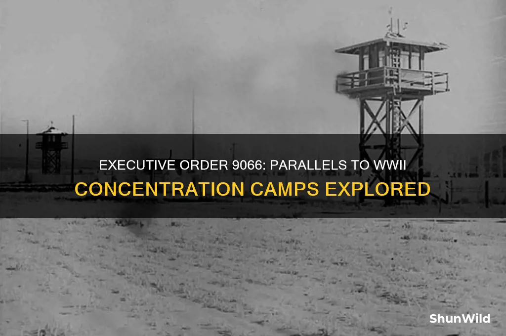 how was executive order 9066 similar to wwii concentration camps