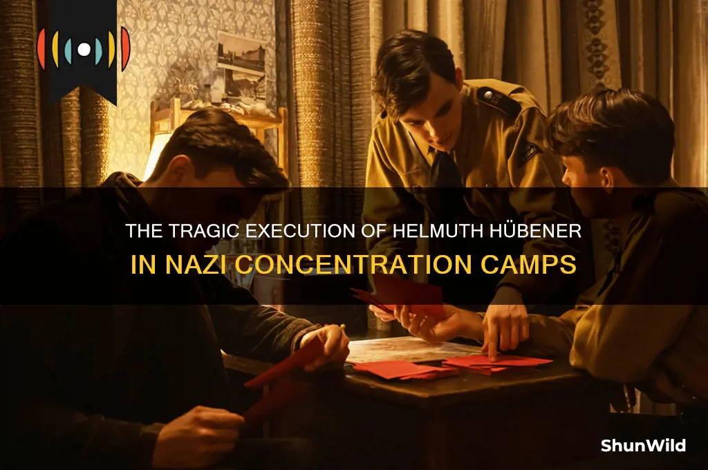 how was helmuth hubener executed at the concentration camps