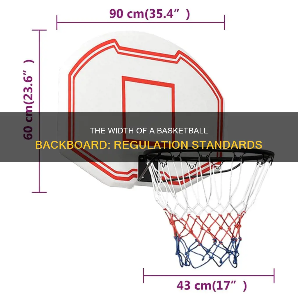 how wdie is a basketball backboard