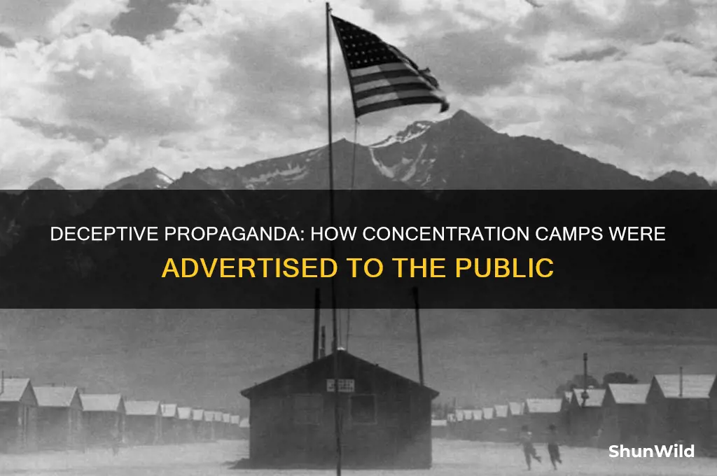 how were concentration camps advertised