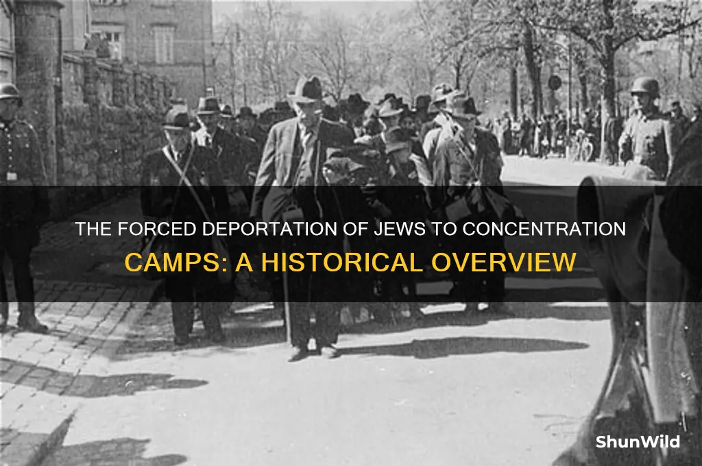 how were jews taken to concentration camps