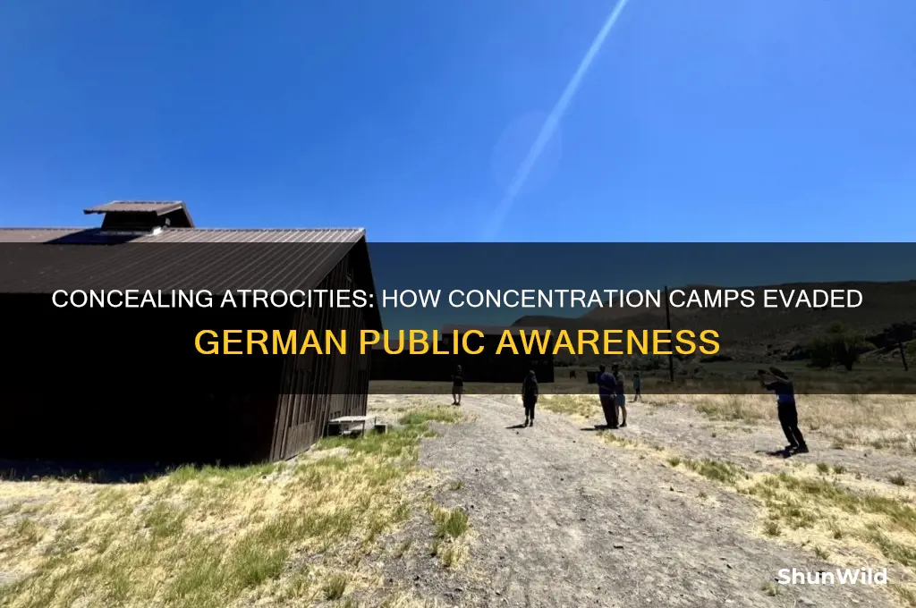 how were the concentration camps hidden from the germans