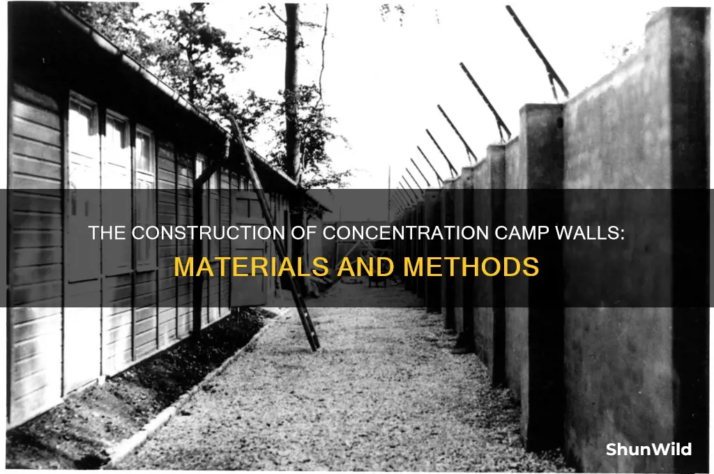 how were walls in concentration camps made