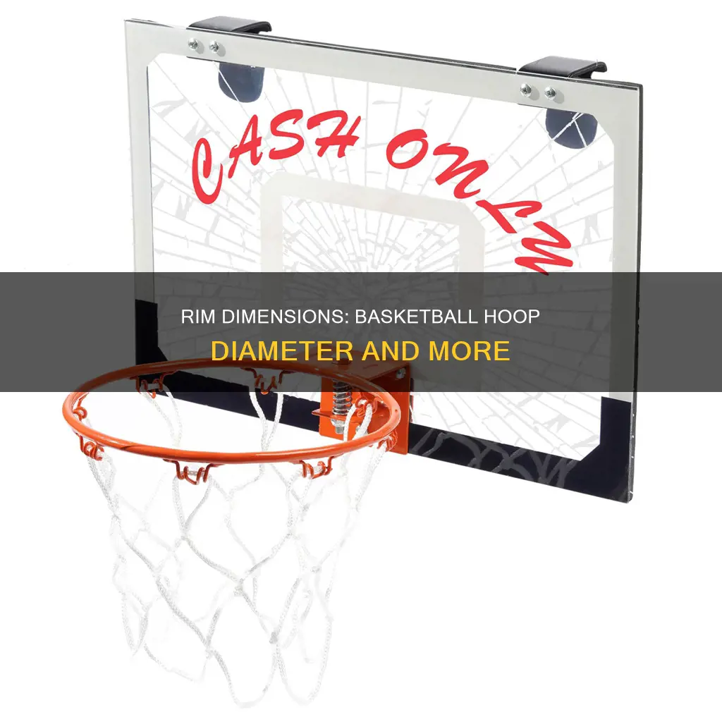 how wide a basketball rim