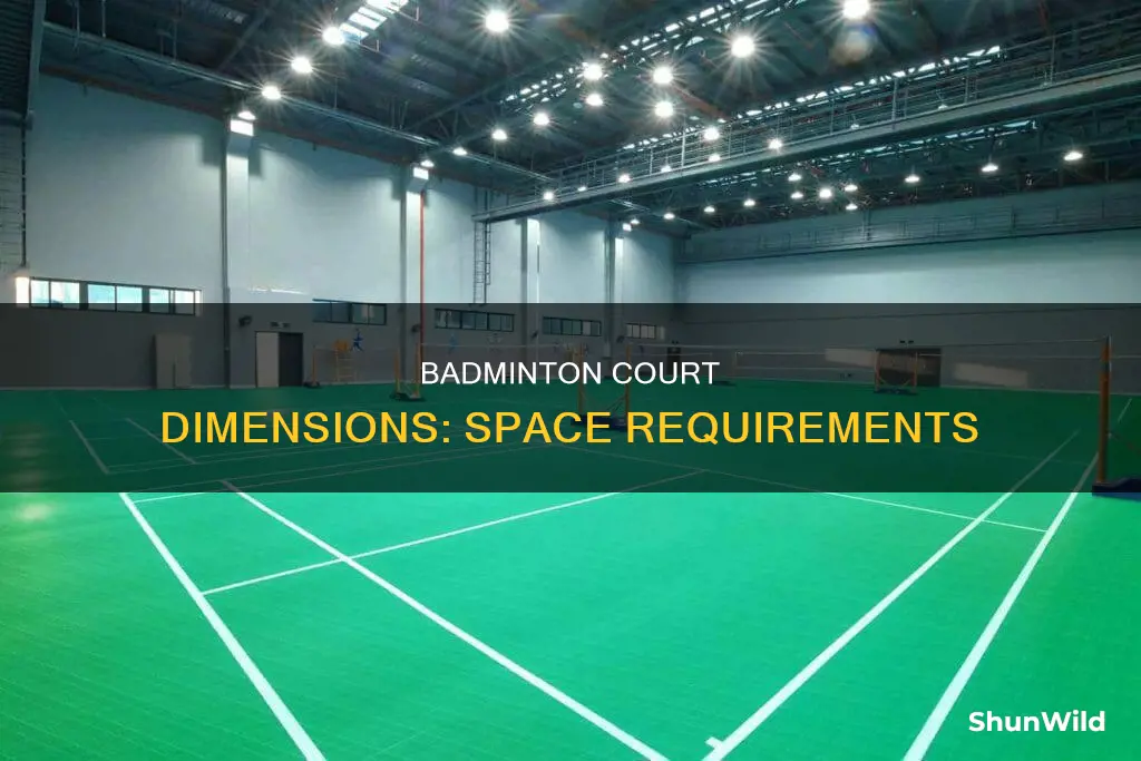 how wide a space do you need for badminton