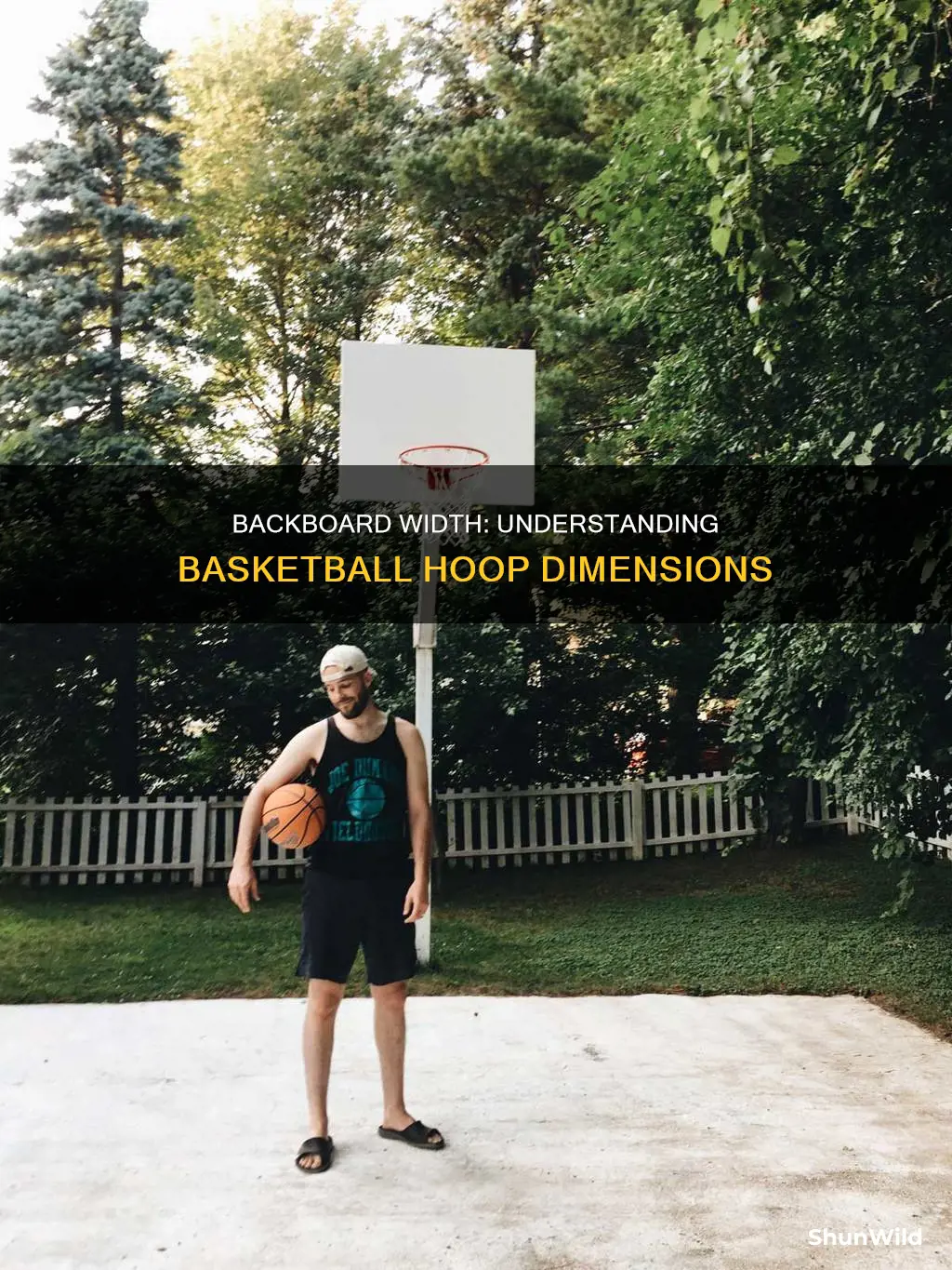 how wide is a basketball backboard