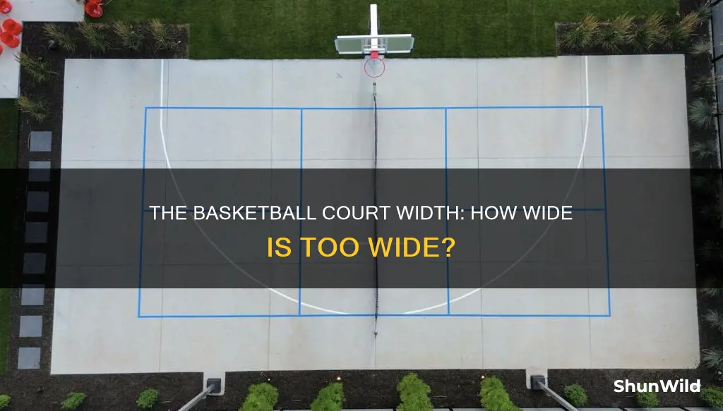 how wide is a basketball floor