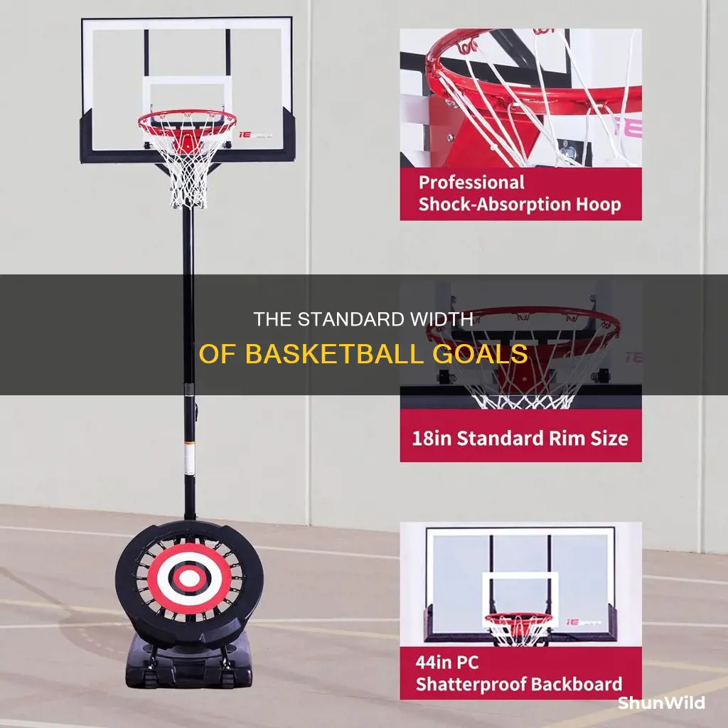 how wide is a basketball goal