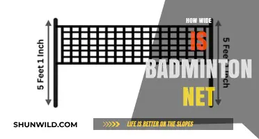 The Height and Width of a Badminton Net