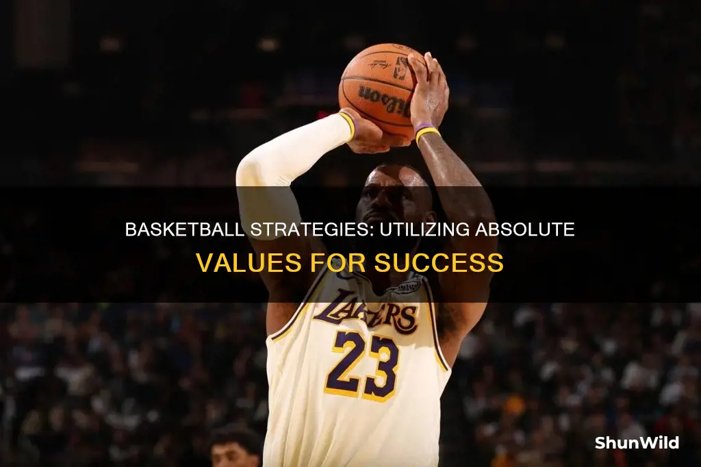 how would you use an absolute value with basketball