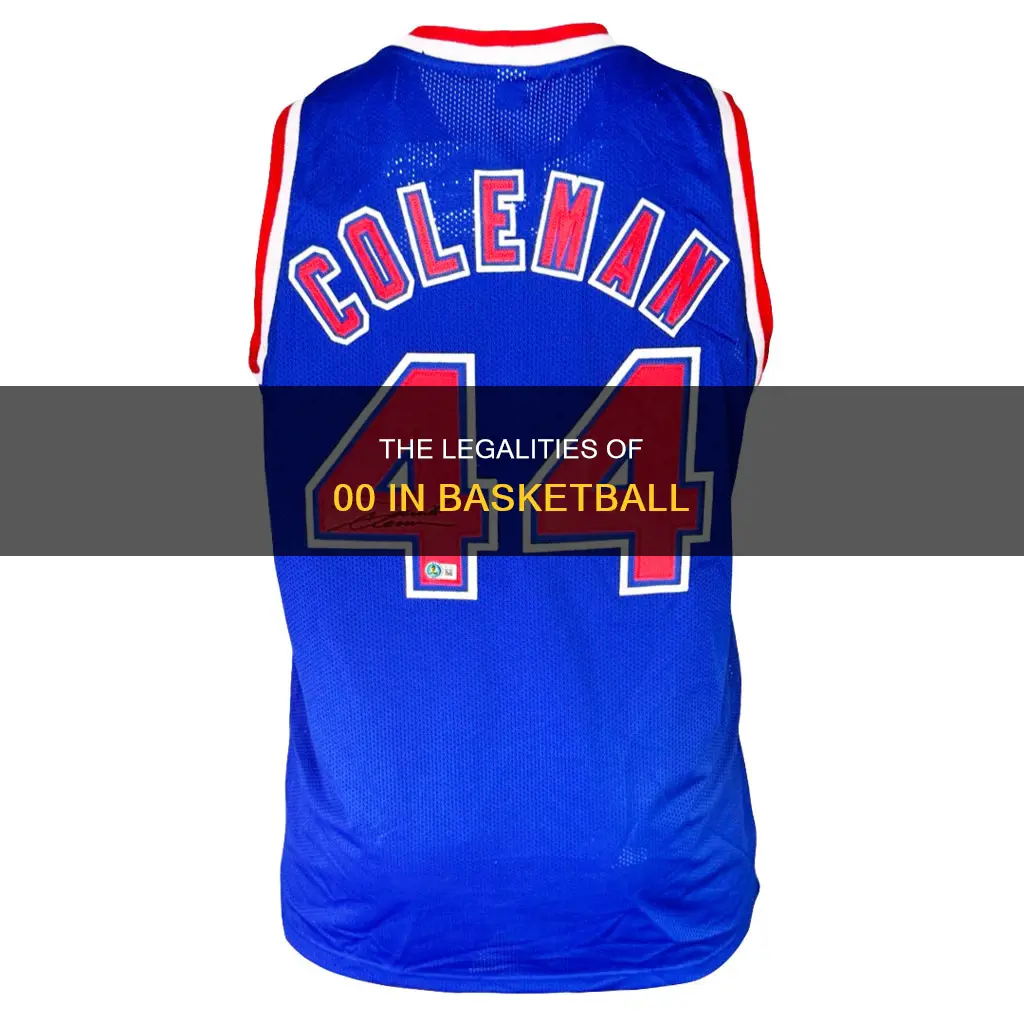 is 00 a legal number in basketball