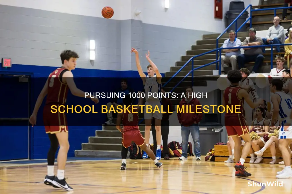 is 1000 points in basketball good in high school