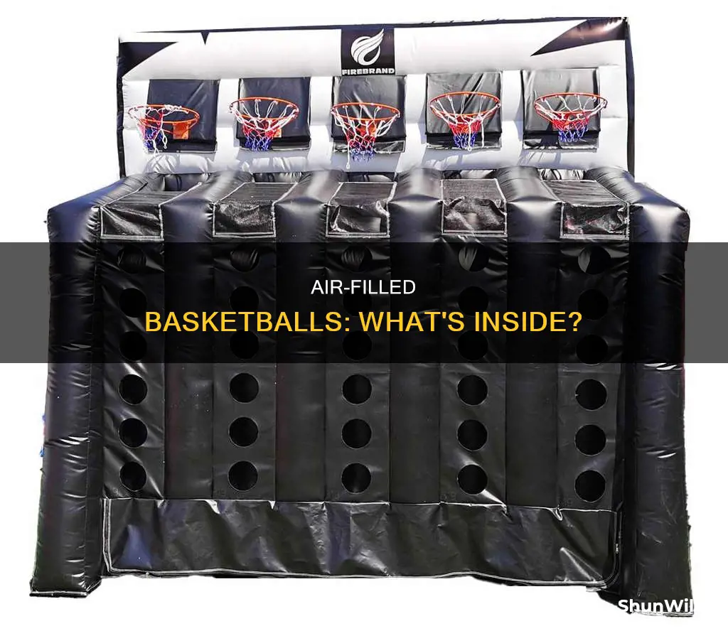 is a basketball filled with air