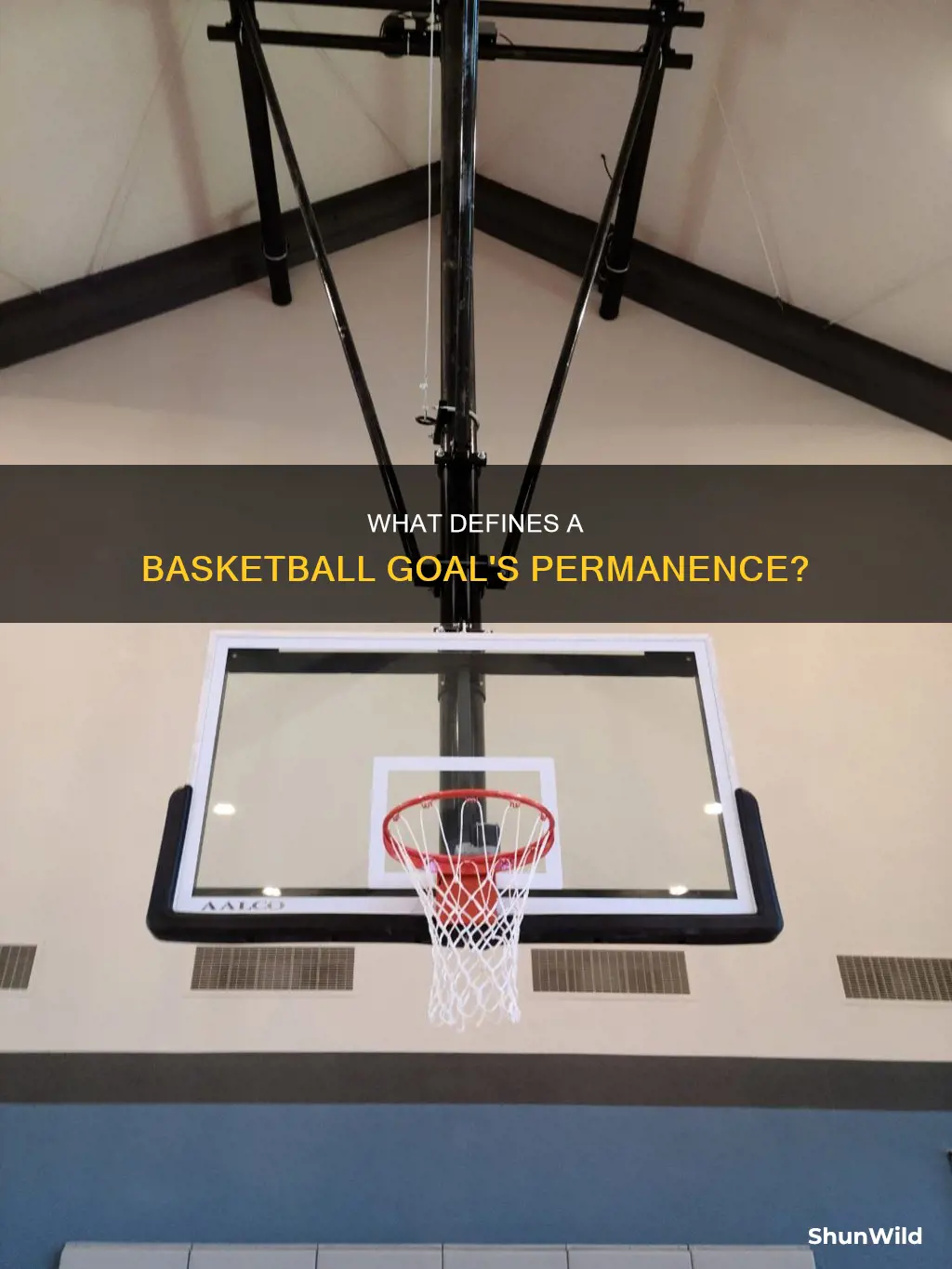 is a basketball goal a peemanent structure