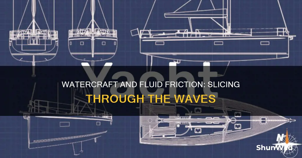 is a boat going on water fluid friction