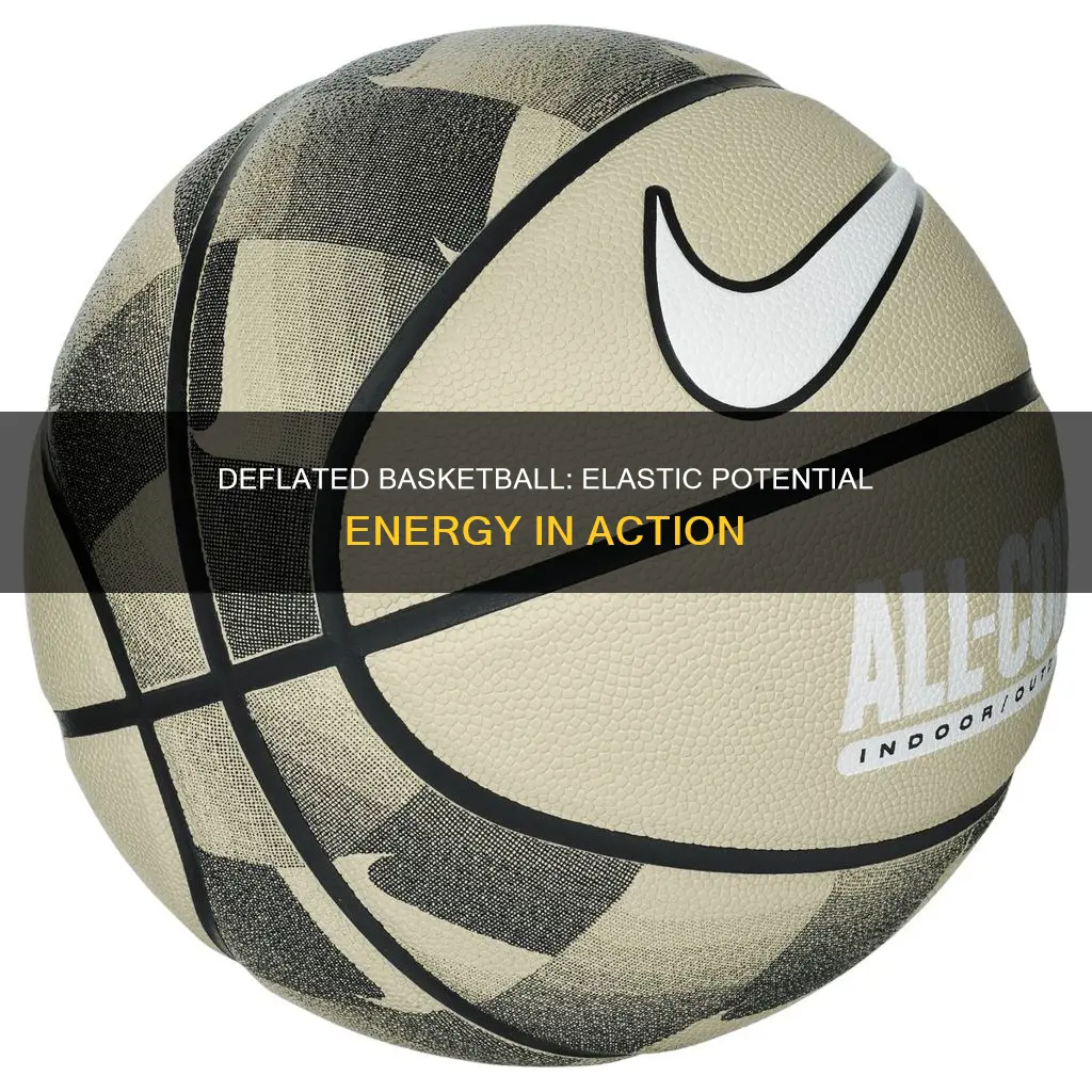 is a deflated basketball an example of elastic potential energy