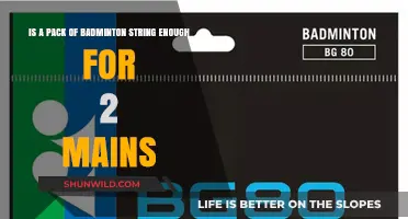Badminton Stringing: One Pack Enough for Two Mains?