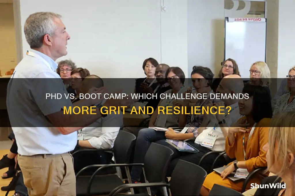 is a phd harder than boot camp