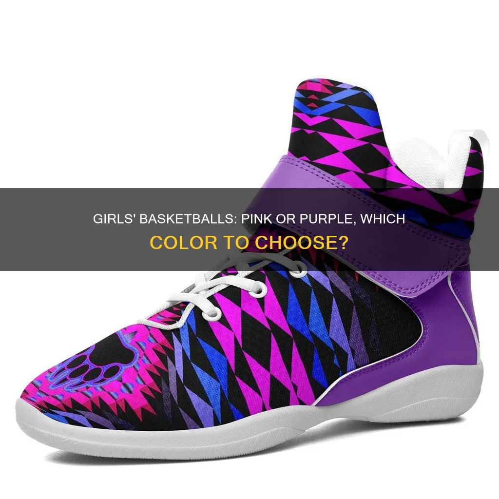 is a pink or purple girls basketball available
