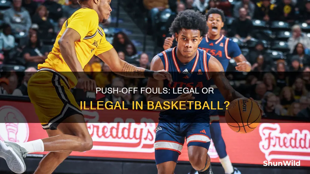 is a push off legal in basketball