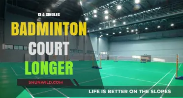 Badminton Singles: Is the Court Longer?